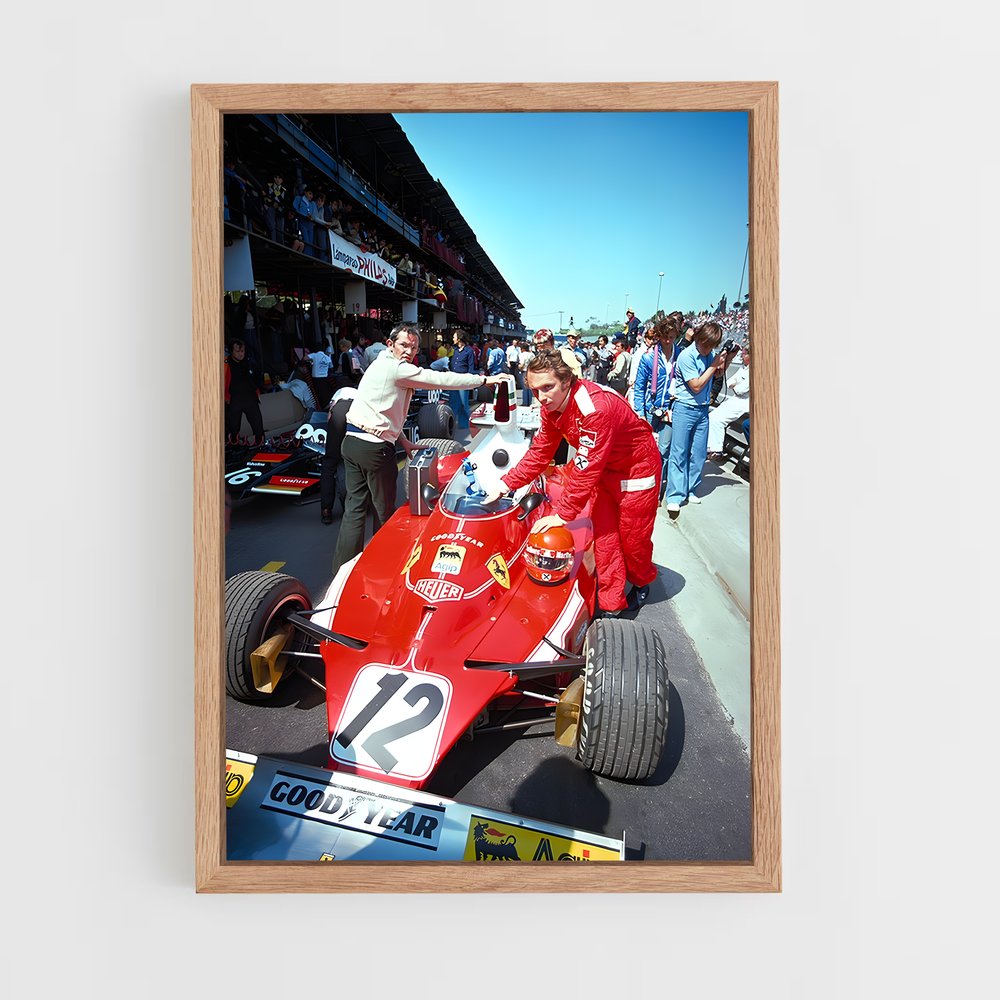 Poster Ferrari Vitesse pilote – affiche Voitures de Formule 1 (vue 4)